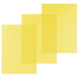 pavo plats de couverture, A4, PVC, 0,2 mm, jaune transparent