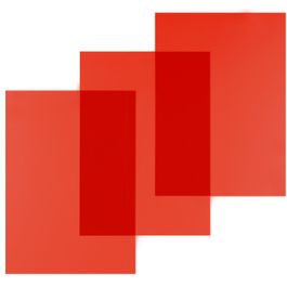 pavo plats de couverture, A4, PVC, 0,20 mm,rouge transparent