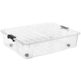 plast team  Boîte de rangement HOME BOX BEDROLLER XL, 49 L
