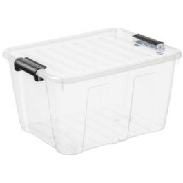 plast team Boîte de rangement HOME BOX, 30 L, transparent