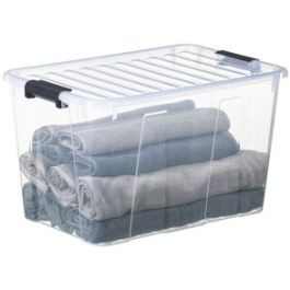 plast team Boîte de rangement HOME BOX, 52 l, transparent