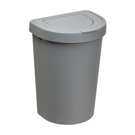 plast team Poubelle SEATTLE, 25 litres, argent