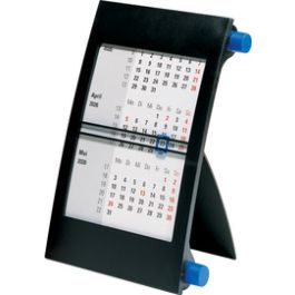 rido idé Tischkalender "3-Monatskalender" 2026/2027, blau