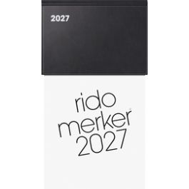 rido idé Tischkalender "Merker Miradur", 2027, schwarz