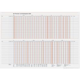 rido idé Wandkalender "Personal- und Urlaubsplaner", 2026