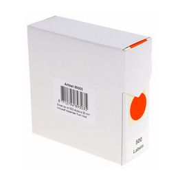 rillprint Pastille de couleur, diamètre: 35 mm, rouge fluo