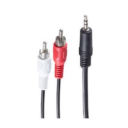 shiverpeaks BASIC-S Câble audio, 2 x cinch mâle - jack