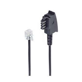 shiverpeaks BASIC-S Telefonkabel, schwarz, 3,0 m