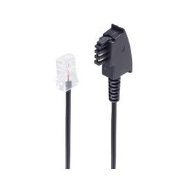 shiverpeaks BASIC-S Telefonkabel, schwarz, 3,0 m