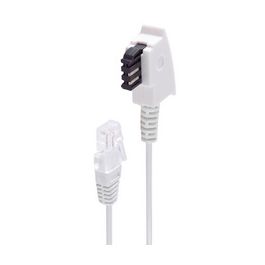 shiverpeaks BASIC-S Telefonkabel, weiß, 10,0 m