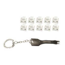 shiverpeaks Bloqueur de port RJ45 avec clé, blanc