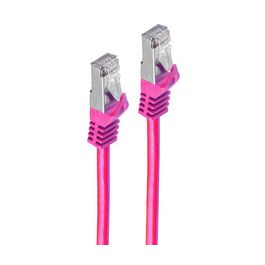 shiverpeaks Câble patch, Cat. 6A, S/FTP, 30,0 m, magenta