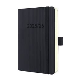 sigel Agenda de poche Conceptum 2025/2026, env. A6, noir