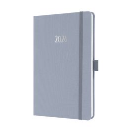 sigel Agenda de poche Jolie Feel 2026, textile, A5, lilas