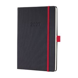 sigel Agenda planning Conceptum 2027, env. A5, noir/rouge