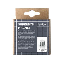 sigel Aimant néodyme cylindrique "Strong" C5, set de 50