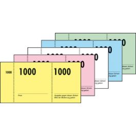 sigel Bloc de tickets numérotés 1-1000, 105 x 50 mm
