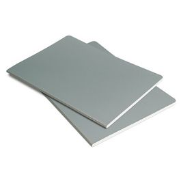 sigel Carnet Linescape, A5, quadrillé, gris / orange fluo x2