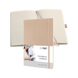 sigel Carnet de notes Conceptum, A4, ligné, beige