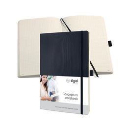 sigel Carnet de notes Conceptum, A4, pointillé, noir