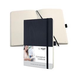 sigel Carnet de notes Conceptum, A5, pointillé, noir