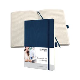 sigel Carnet de notes Conceptum, A5, quadrillé, bleu