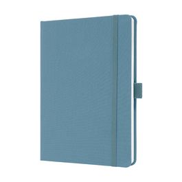 sigel Carnet de notes Jolie Feel, tissu, A5, ligné, bleu