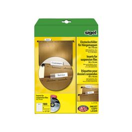 sigel Etiquettes PC pour dossiers suspendus, 60 x 21 mm