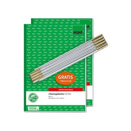 sigel Formularbuch "Bautagebuch", A4, + GRATIS Zollstock