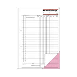 sigel Formularbuch "Kassenabrechnung", A4, 2 x 50 Blatt