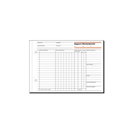 sigel Formularbuch "Rapport/Tagesrapport", 105 x 200 mm, SD