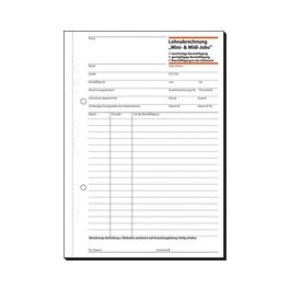 sigel Formularbuch "Tagelohnbuch", A5 quer, 3 x 40 Blatt, SD
