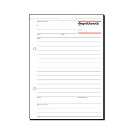 sigel Gesprächsnotizblock "Gesprächsnotiz", A5, 50 Blatt