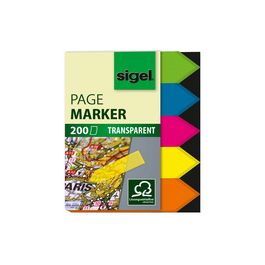 sigel Marque-page repositionnable "Film", flèche, 45 x 12 mm