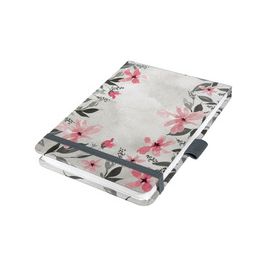 sigel Notizblock Jolie Beauty "Loose Florals Grey", DIN A6+