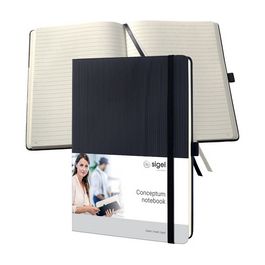 sigel Notizbuch Conceptum, Tablet-Format, liniert, schwarz