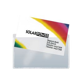 sigel Pochette pour cartes de visite, en PP, autocollant