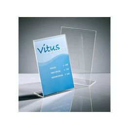 sigel Présentoir de table, acrylique, A4 portrait, incliné