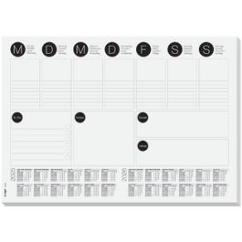 sigel Sous-main bloc papier, A3, noir/blanc