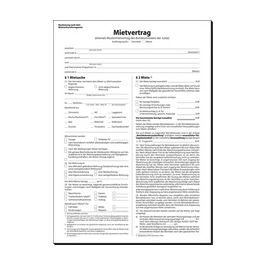 sigel Vordruck "Mietvertrag", SD, A4, 4 x 2 Blatt x25