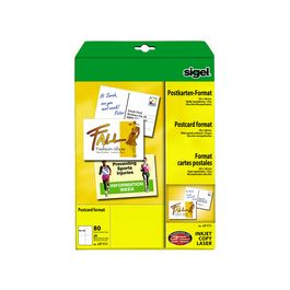 sigel cartes postales PC, A6, 185 g/m2, blanc