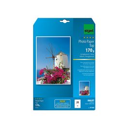 sigel papier photo jet d'encre Top, A4, brillant, 125 g/m2