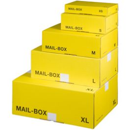 smartboxpro Carton d'expédition MAIL BOX, taille: S, jaune x20