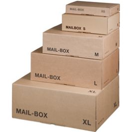 smartboxpro Carton d'expédition MAIL BOX, taille: XL, marron x20
