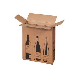 smartboxpro Cartons d'expédition pour 3 bouteilles x10