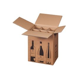 smartboxpro Cartons d'expédition pour 6 bouteilles x5
