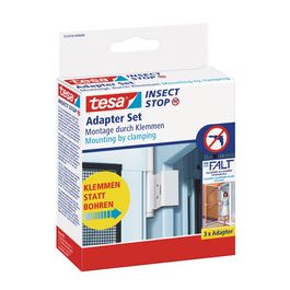 tesa Adaptateur pour moustiquaire de porte ALU FALT, blanc