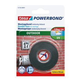 tesa Adhésif de montage Powerbond OUTDOOR, 19 mm x 1,5 m