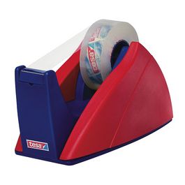 tesa Dévidoir de bureau Easy Cut, non équipé, rouge / bleu