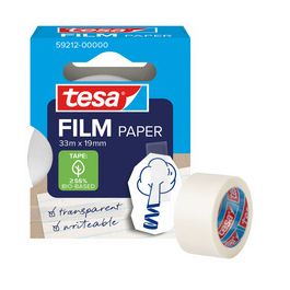 tesa Film PAPER, transparent, 19 mm x 33 m